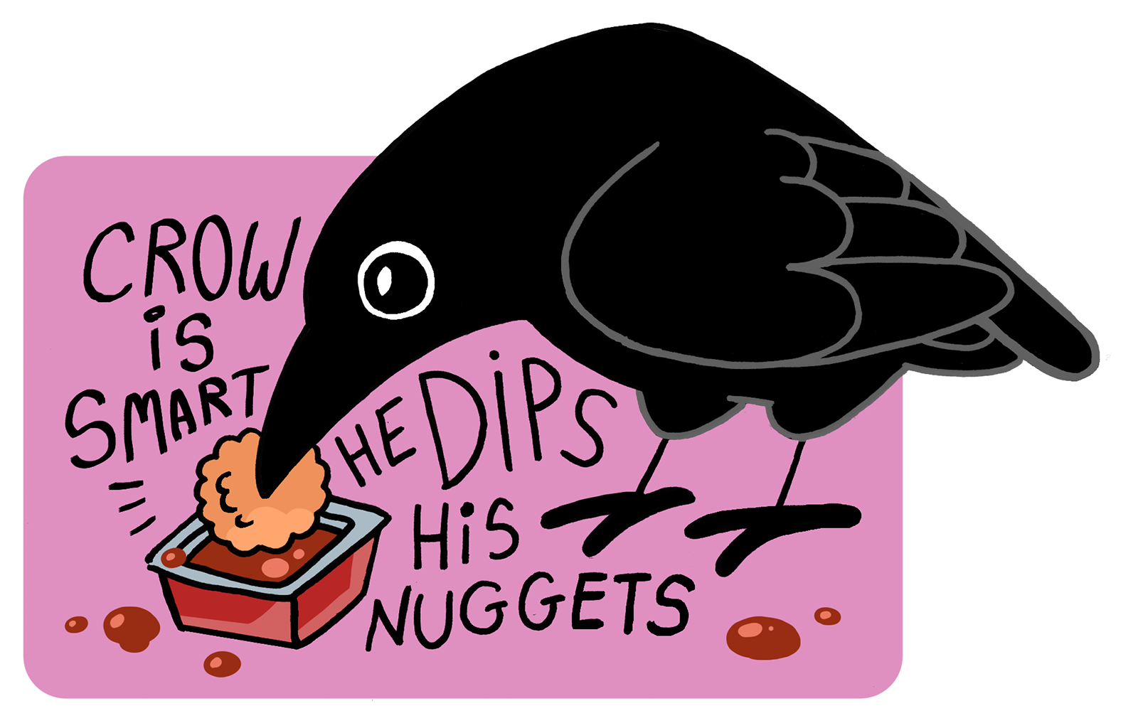 Crow Nuggets sticker