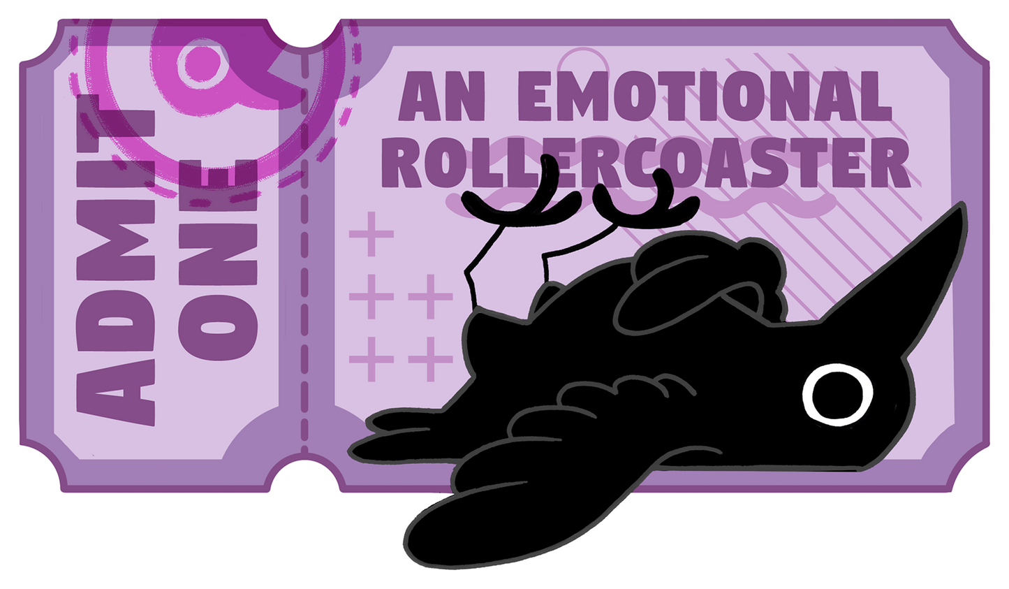 Emotional Rollercoaster sticker