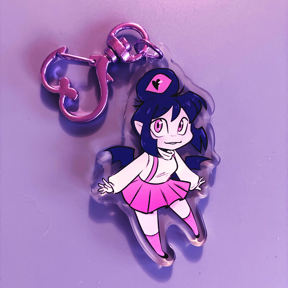 Purple Ina Acrylic Charm