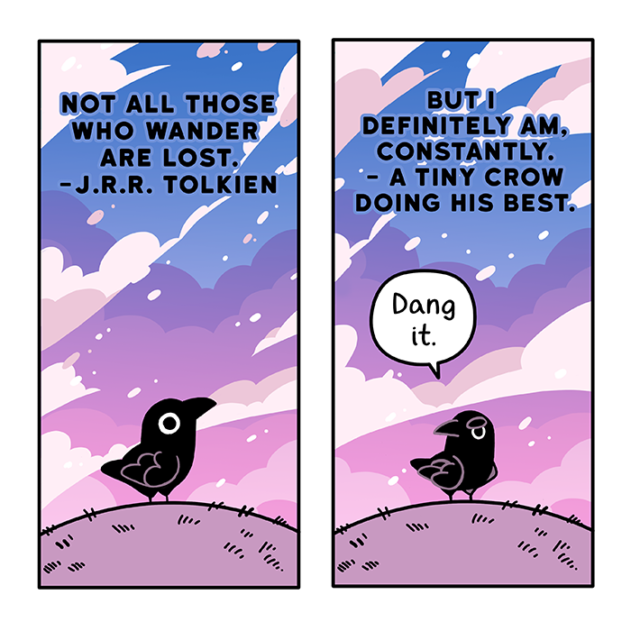 Those who wander 8x8 print