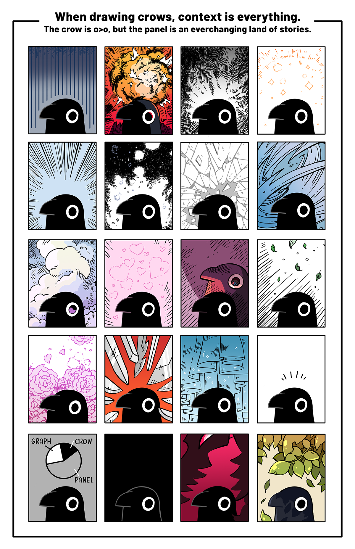 Crow Time - Context 11x17 print