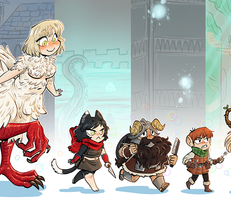 Dungeon Party 8.5x17 print