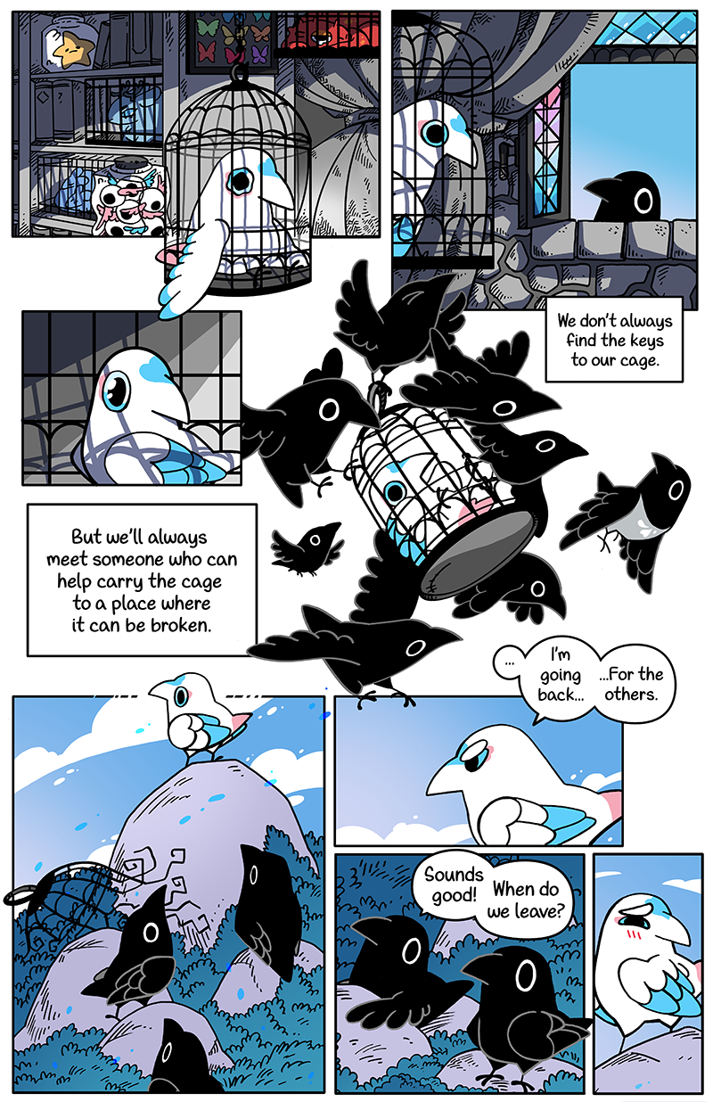 Rainbow flock 11x17 print