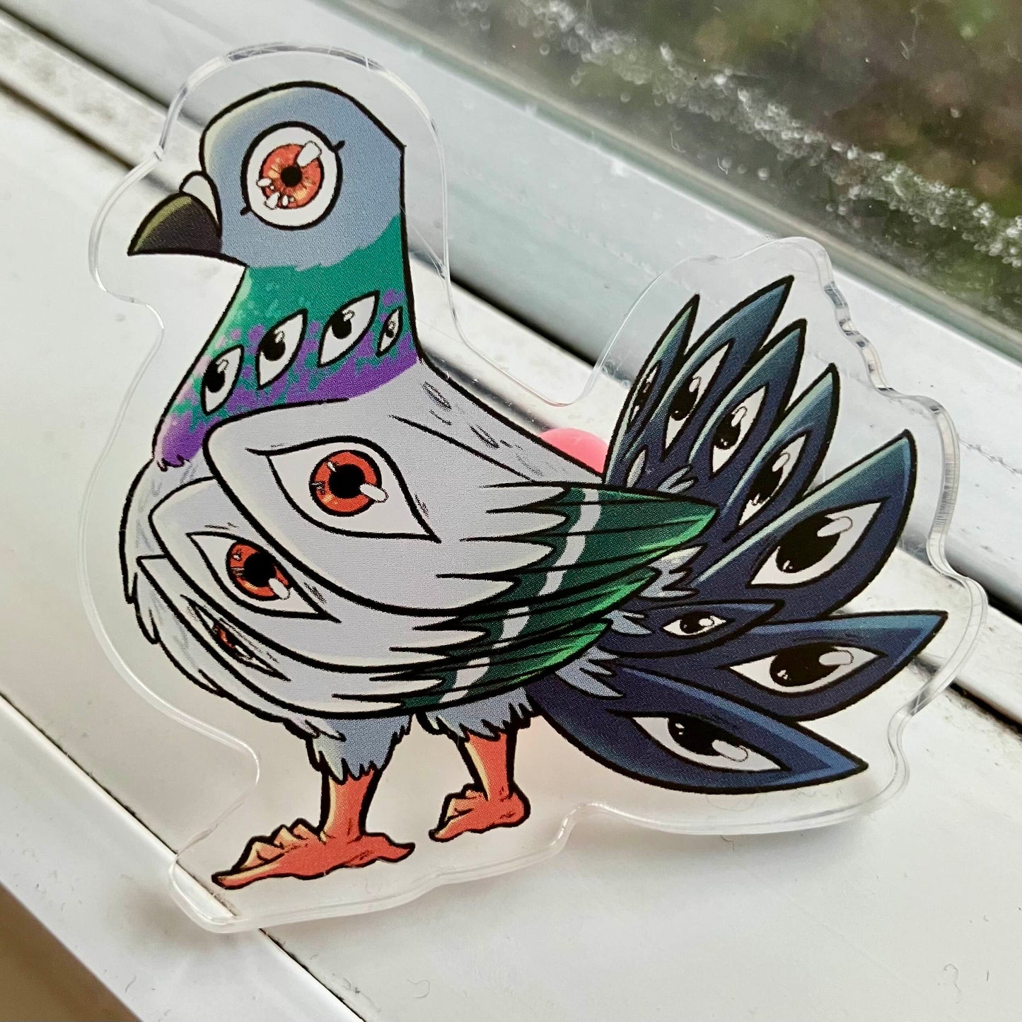 Biblically Accurate Pigeon Acrylic Pin