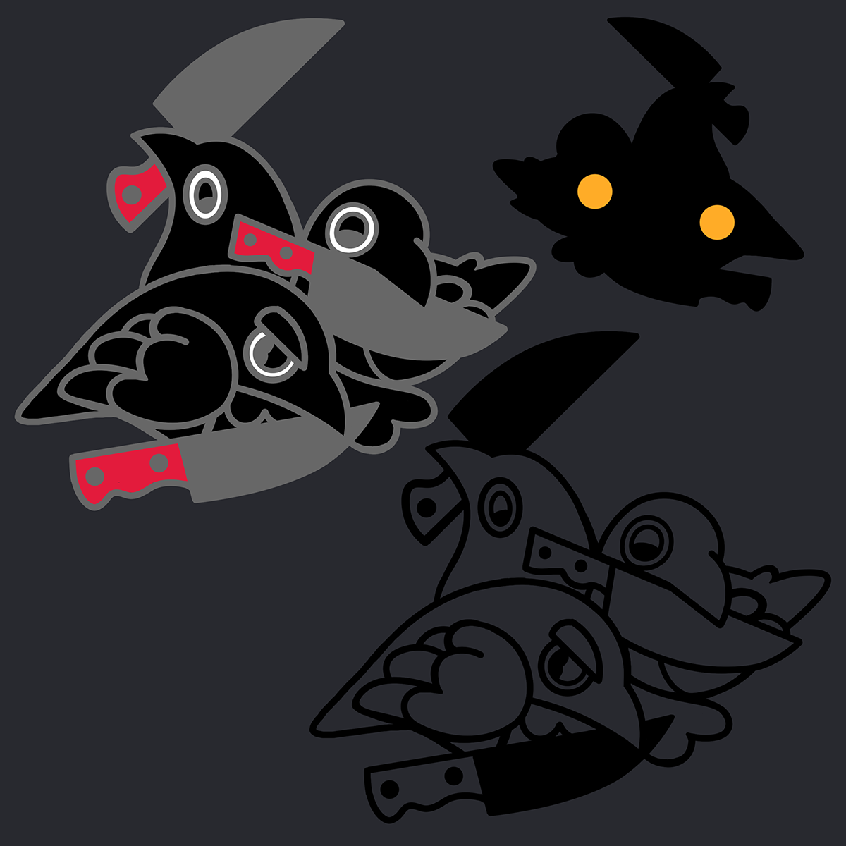 Stabbity Silver pin