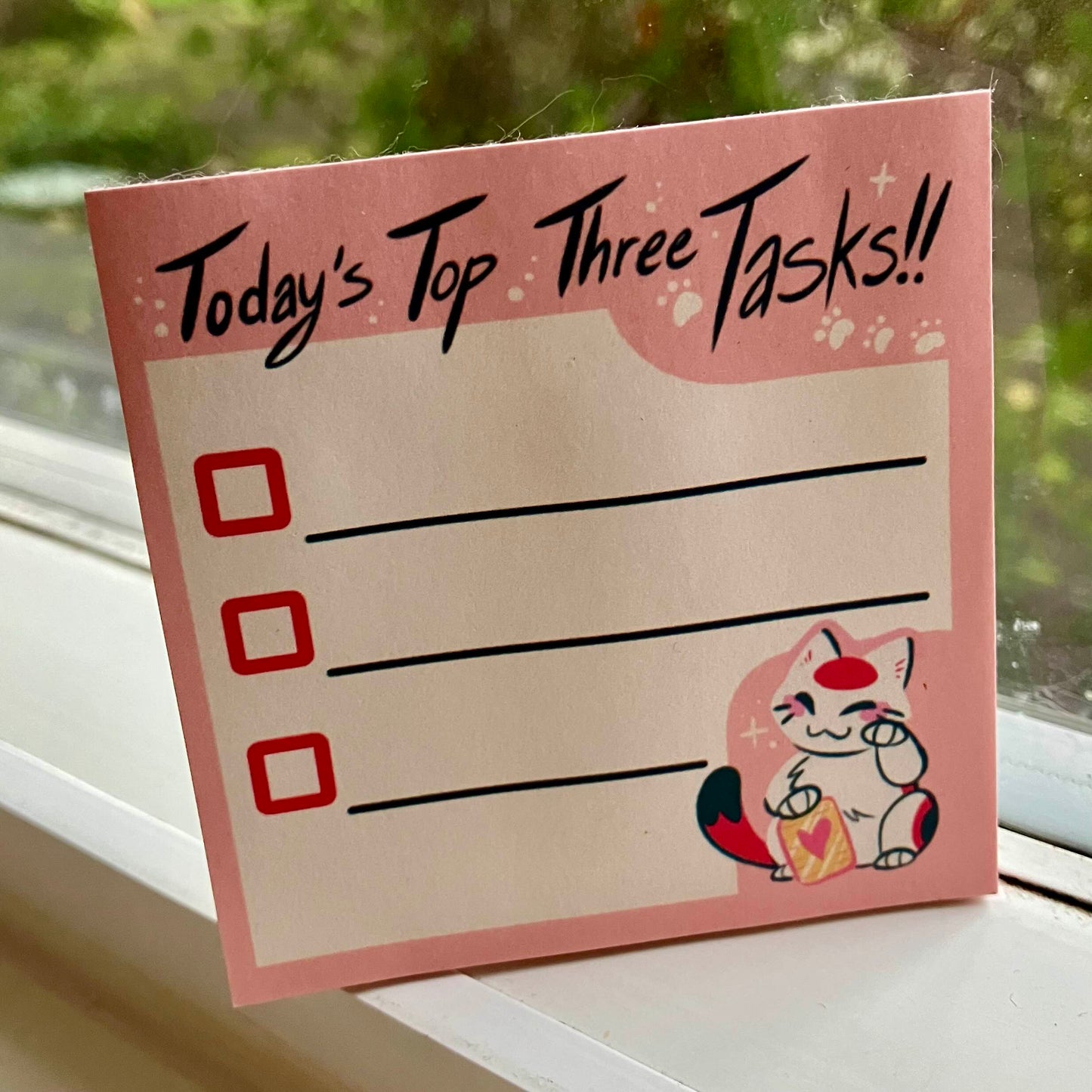 Top Three Task Sticky Notes