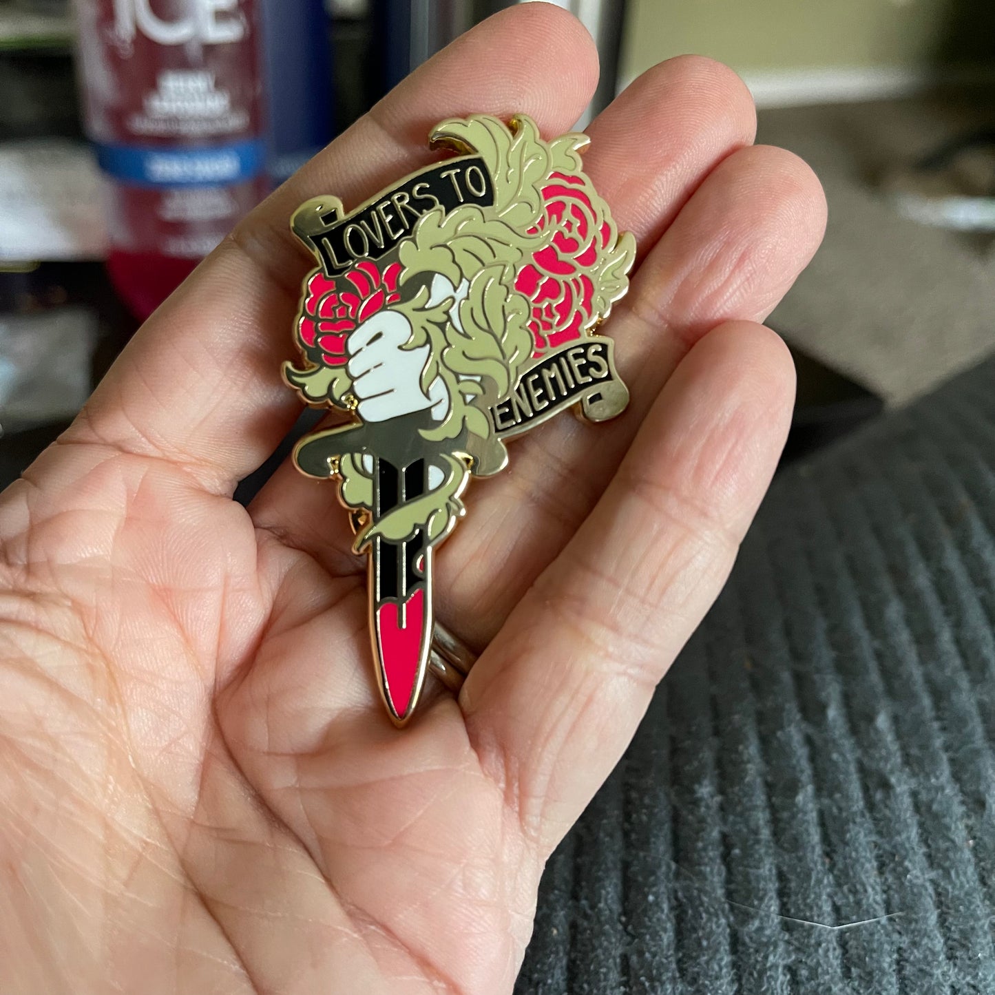 Lovers to Enemies / Enemies to Lovers enamel pins
