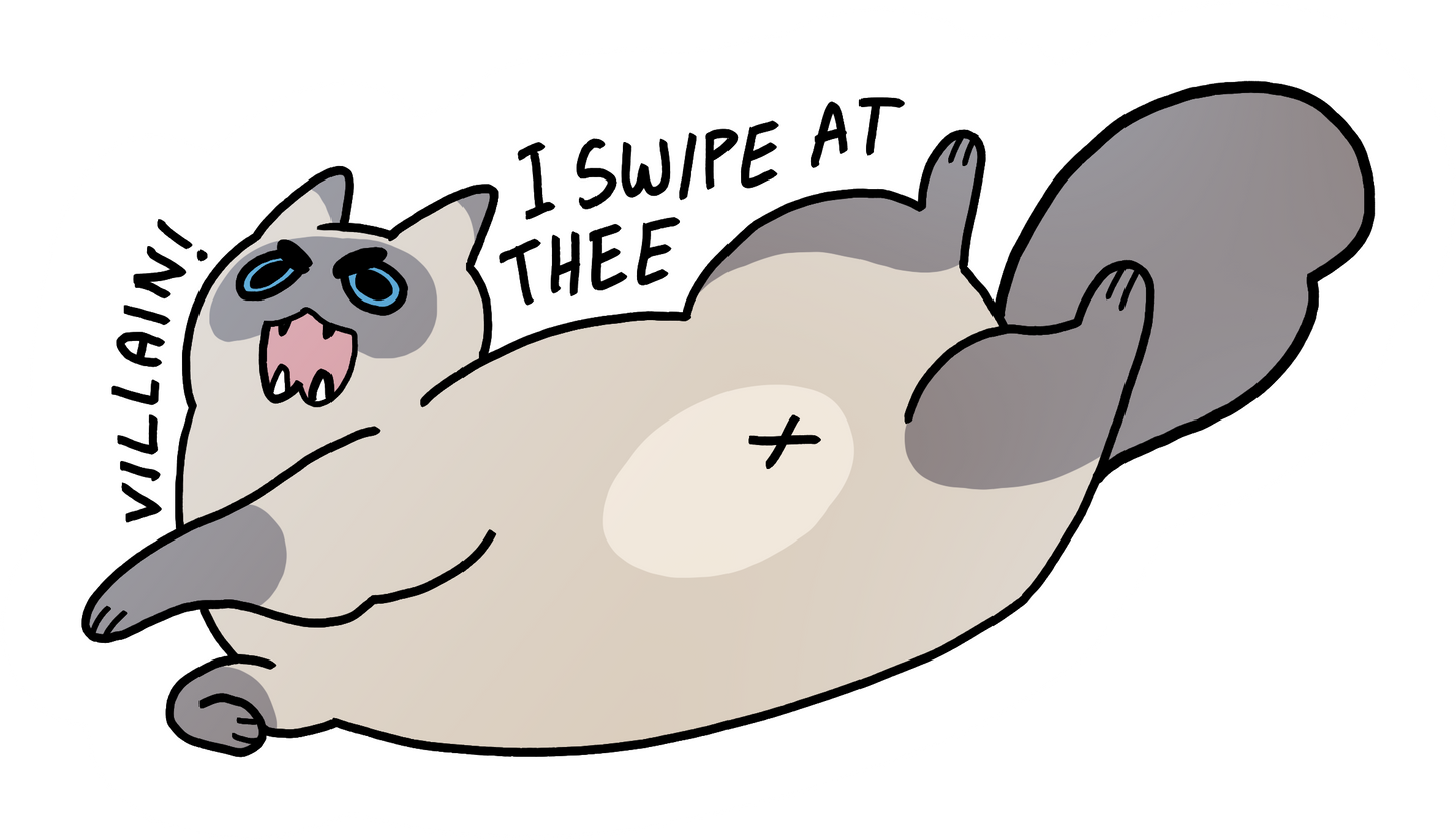 Cat tropes stickers