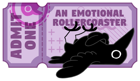 Emotional Rollercoaster sticker