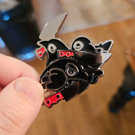 Stabbity Silver pin