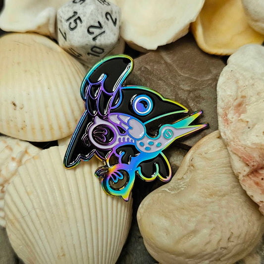 Flying With Scissors pin