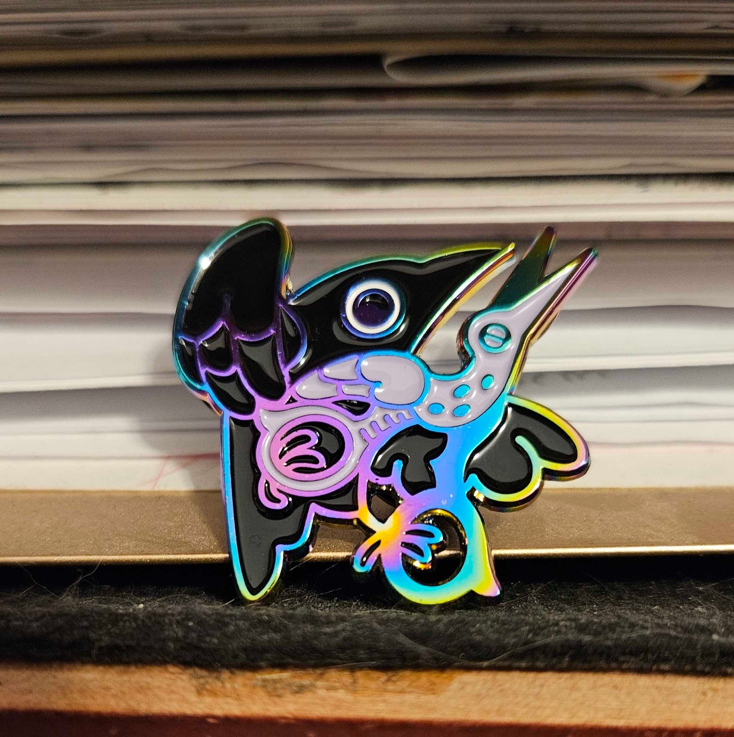 Flying With Scissors pin