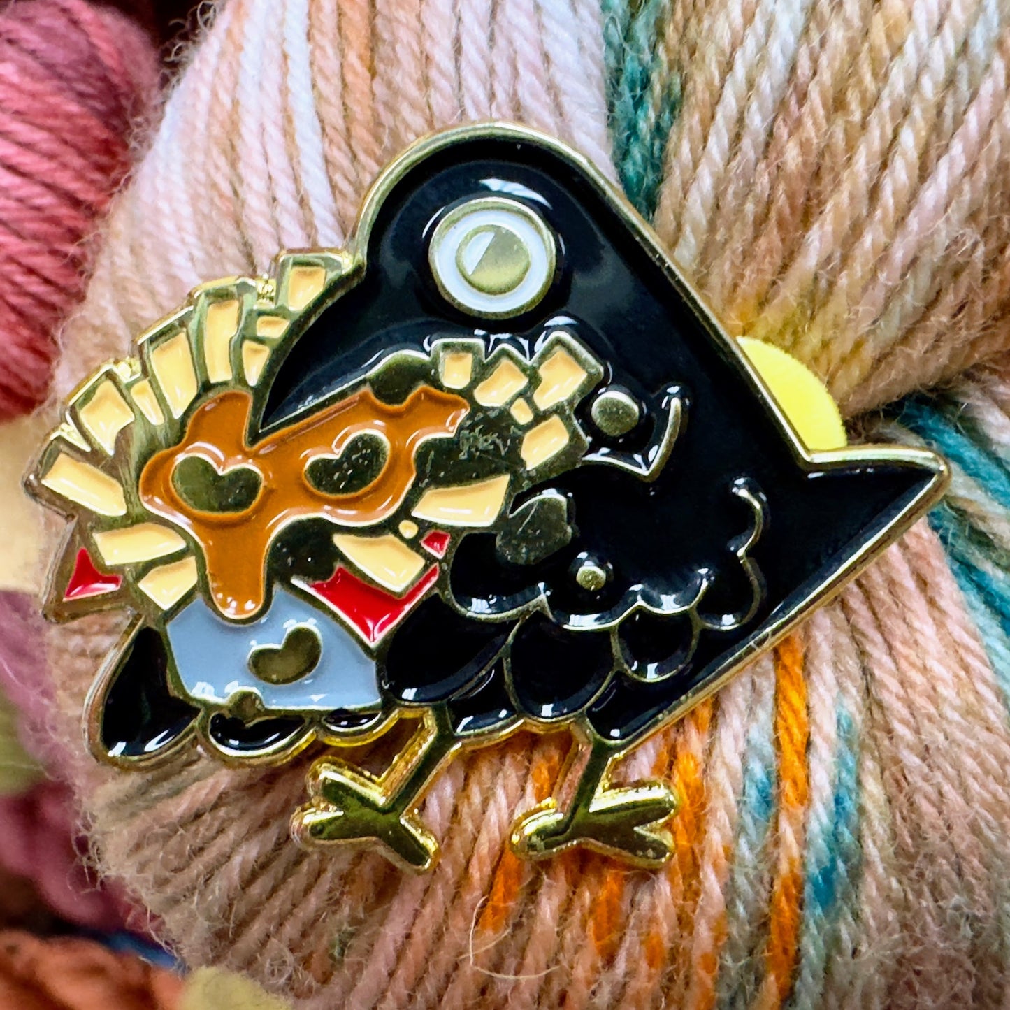 Poutine enamel pin