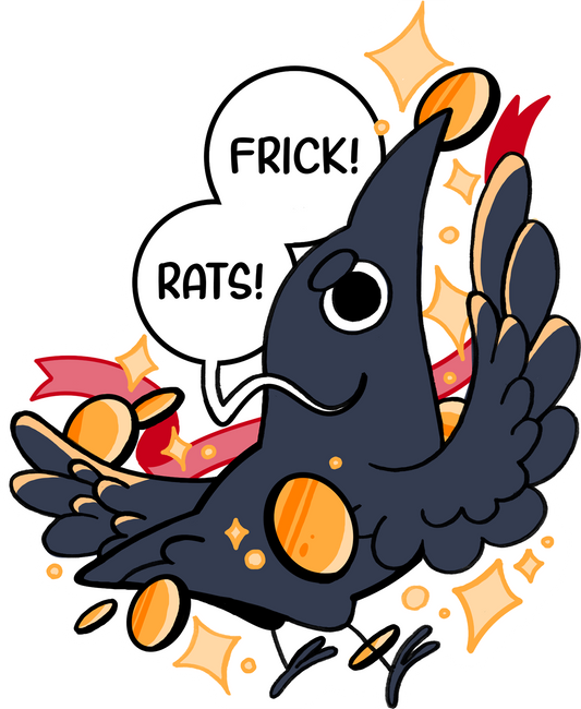 Rude crow stickers