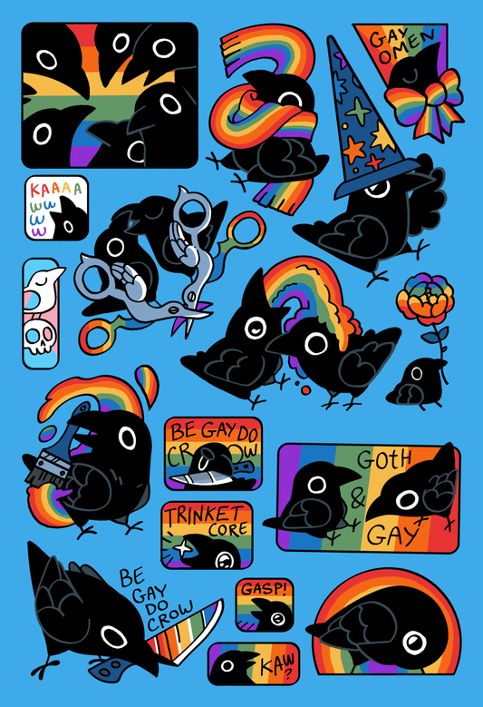 Rainbow sticker sheet