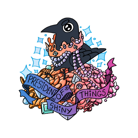 President of Shiny Things sticker