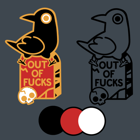 Bury Me enamel pin