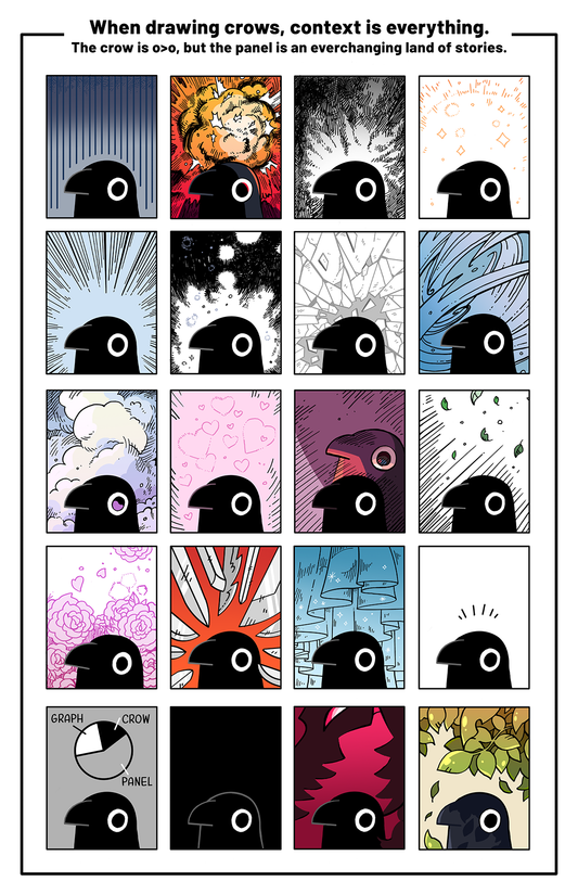Crow Time - Context 11x17 print