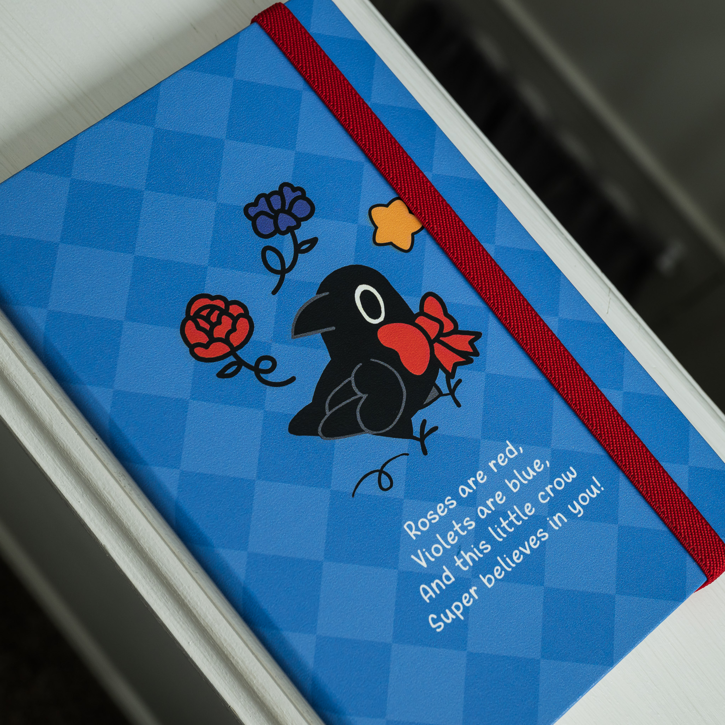 Rose are red blank sketchbook