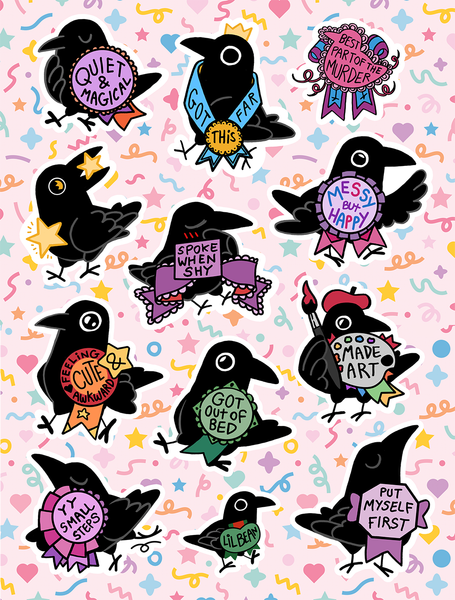 Party stickers sheets