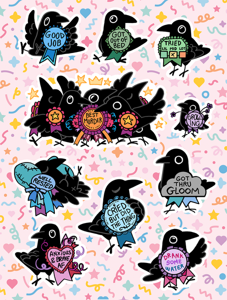 Party stickers sheets