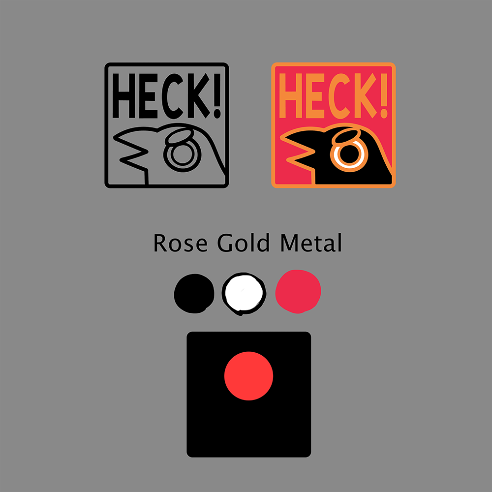 Heck enamel pin