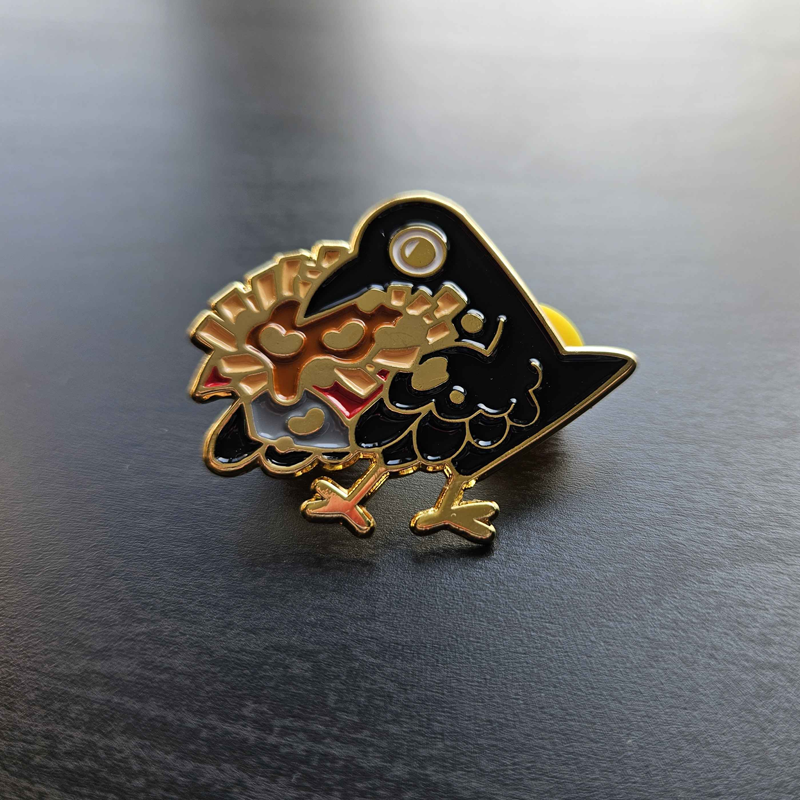 Poutine enamel pin