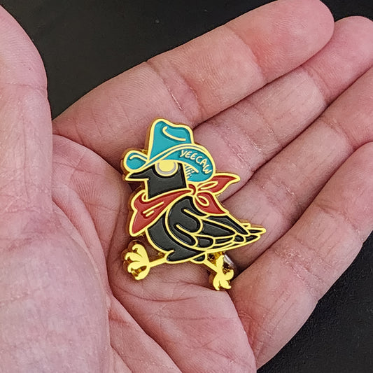 Yeecaw Crow enamel pin