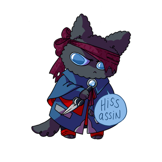 D&D cat stickers
