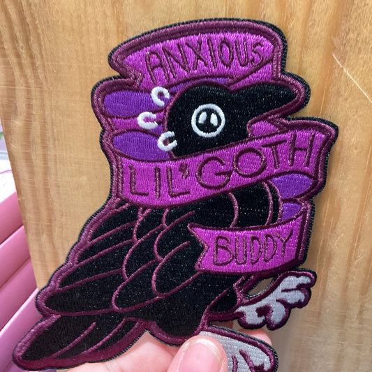Anxious Lil' Goth Buddy patch
