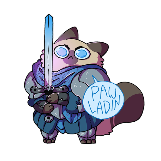D&D cat stickers
