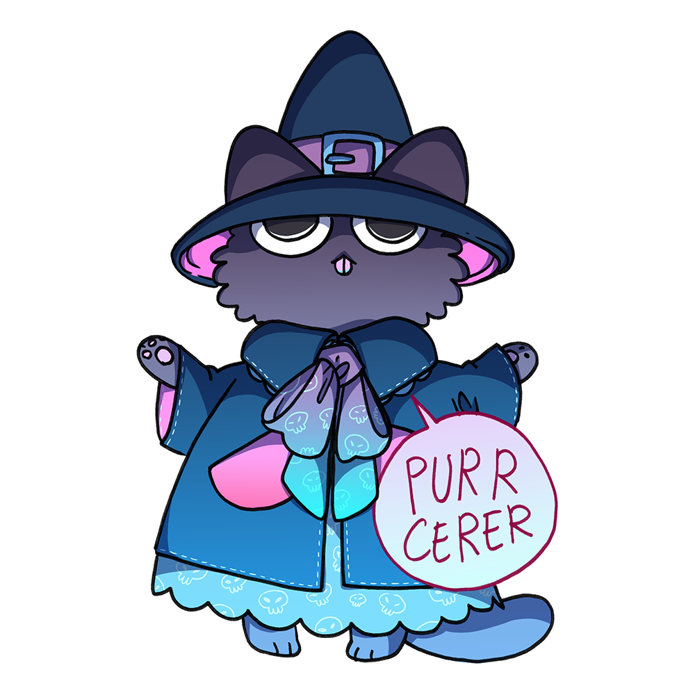D&D cat stickers