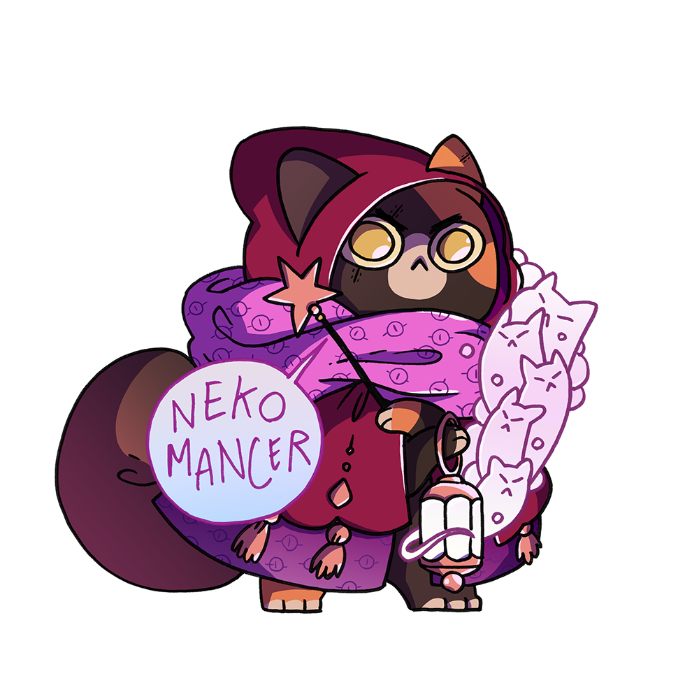 D&D cat stickers